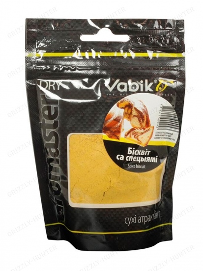 Аттрактант сухой Vabik Aromaster Dry Бисквит со специями 100г              
