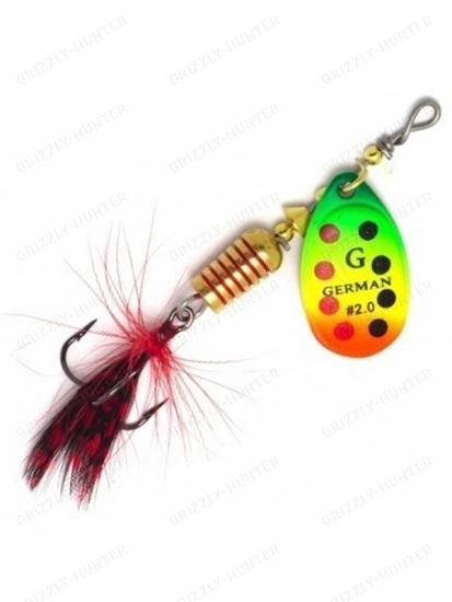 Блесна вращающаяся German Golden Scorpion 5128 №2  7.0g #G6