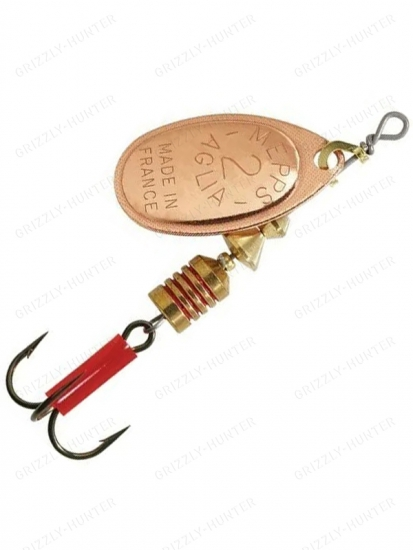 Блесна вращающаяся Mepps Aglia №2  4.5гр. Copper