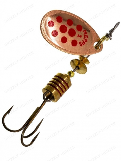 Блесна вращающаяся Mepps Aglia Decoree №1  3.5гр. copper-red-dot 