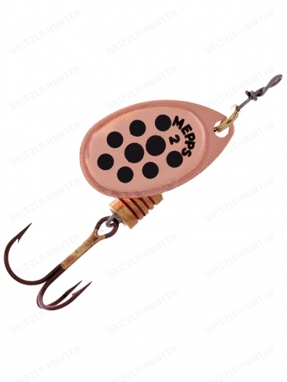 Блесна вращающаяся Mepps Aglia Decoree №2  4.5гр. copper-black-dot