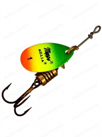 Блесна вращающаяся Mepps Aglia Fluo №1 3.5гр. Tiger