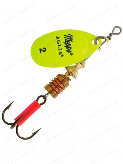 Блесна вращающаяся Mepps Aglia Fluo №2 4.5гр. Chartreuse