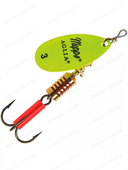 Блесна вращающаяся Mepps Aglia Fluo №3 6.5гр. Chartreuse