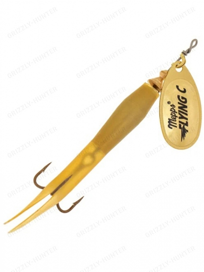 Блесна вращающаяся Mepps Aglia Flying C Gold/Naturel №3 15гр.