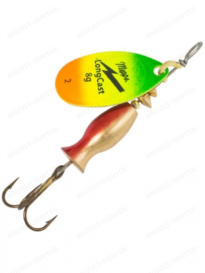 Блесна вращающаяся Mepps Aglia Long Cast №2  8гр. Firetiger