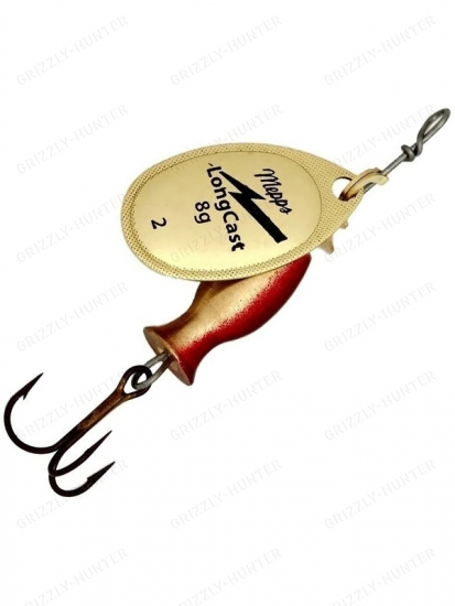 Блесна вращающаяся Mepps Aglia Long Cast №2  8гр. Gold