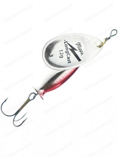 Блесна вращающаяся Mepps Aglia Long Cast №3  12гр. Silver