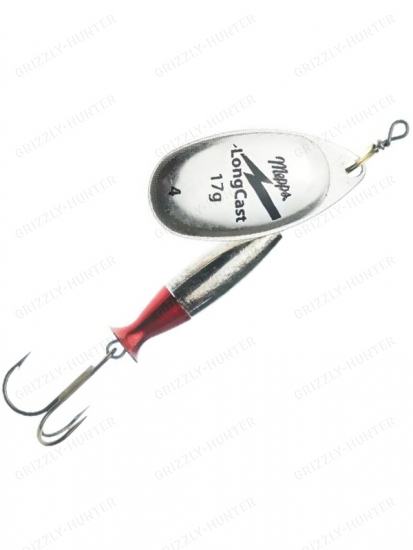 Блесна вращающаяся Mepps Aglia Long Cast №4  17гр. Silver