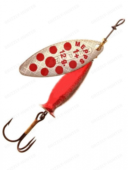 Блесна вращающаяся Mepps Aglia Long Heavy №1+ 12гр. Silver/Red