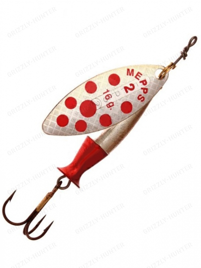 Блесна вращающаяся Mepps Aglia Long Heavy №2 16гр. Silver/Red