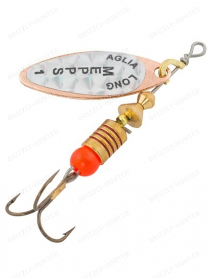 Блесна вращающаяся Mepps Aglia Long Rainbo №1 4.5гр. Copper