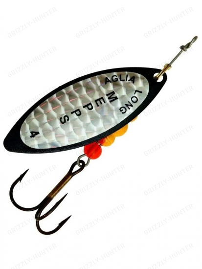 Блесна вращающаяся Mepps Aglia Long Rainbo №4  17гр. Black