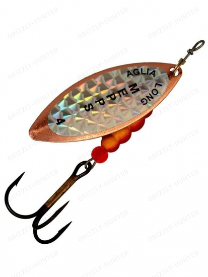 Блесна вращающаяся Mepps Aglia Long Rainbo №4  17гр. Copper