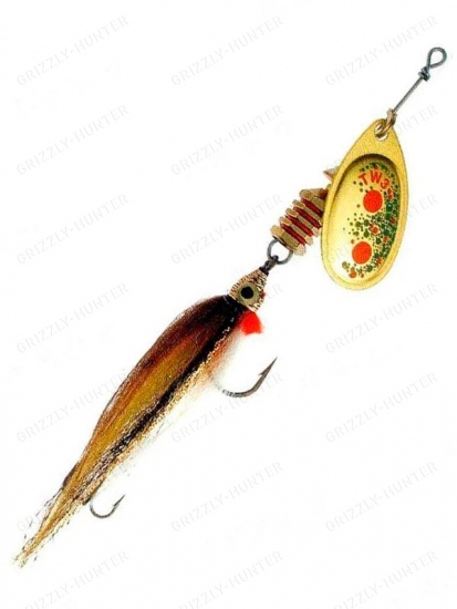 Блесна вращающаяся Mepps Aglia TW Streamer №3  6.8гр. Gold