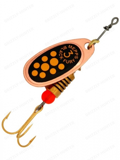 Блесна вращающаяся Mepps Comet Black Fury №3  6.5гр. copper-yellow