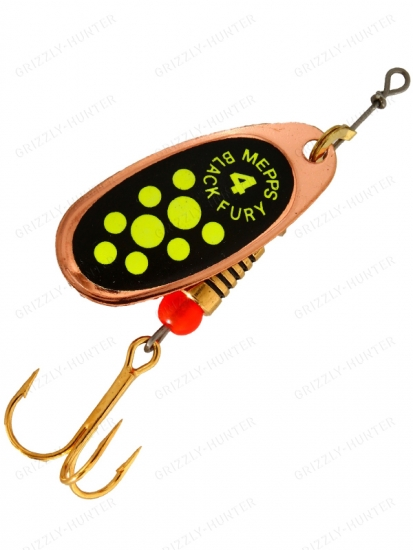 Блесна вращающаяся Mepps Comet Black Fury №4  8гр. copper-chartreuse