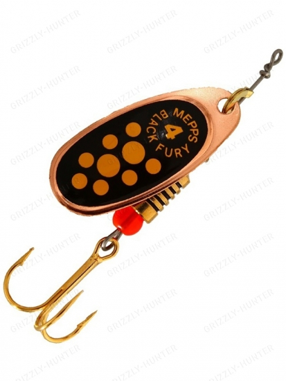 Блесна вращающаяся Mepps Comet Black Fury №4  8гр. copper-yellow