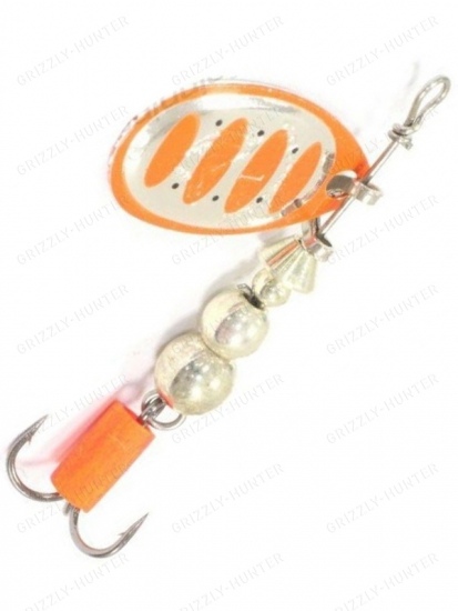 Блесна вращающаяся Savage Gear Rotex Spinner #1 3.5g 04-Fluo Orange Silver