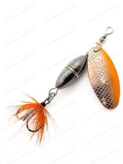 Блесна вращающаяся Varoch Trout Creek N3H 7.5г тройник с мушкой COR/UV