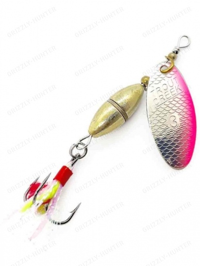 Блесна вращающаяся Varoch Trout Creek N3H 7.5г тройник с мушкой SP/UV