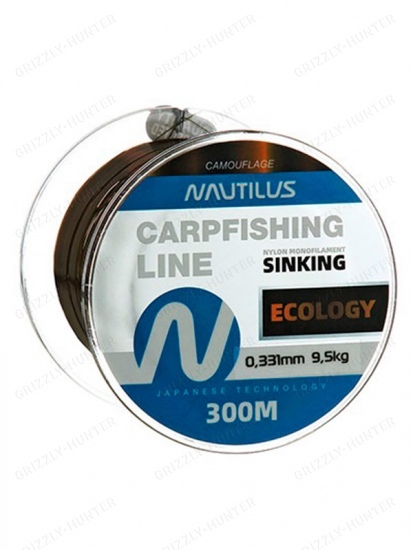 Леска карповая Nautilus Ecology 0,331мм, 9.5кг, 300м
