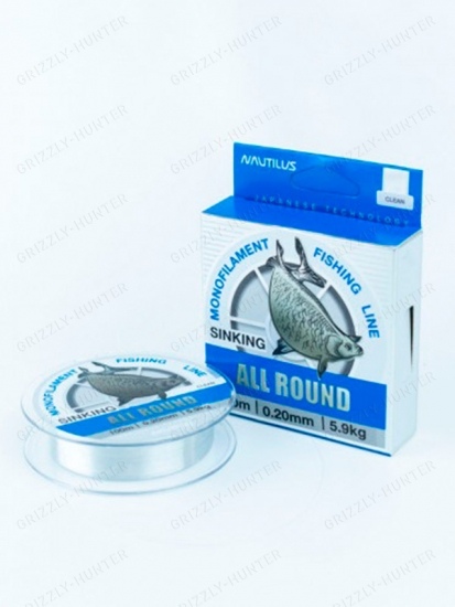Леска Nautilus All round 0,20мм, 5.9кг, 100м