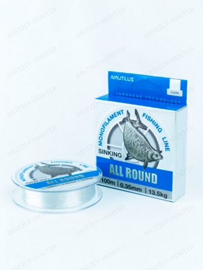 Леска Nautilus All round 0,35мм, 13.5кг, 100м