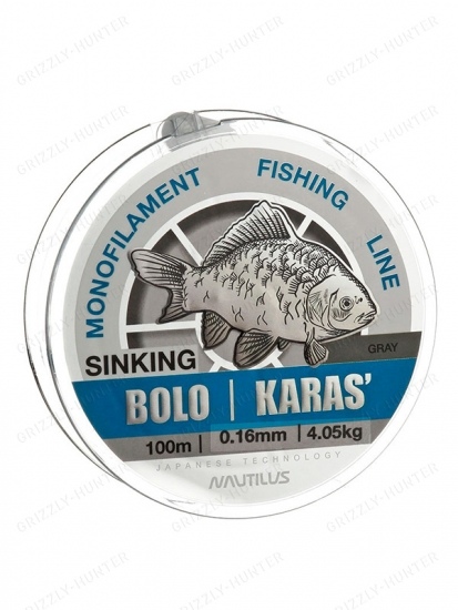 Леска Nautilus Bolo карась 0,16мм, 4.05кг, 100м
