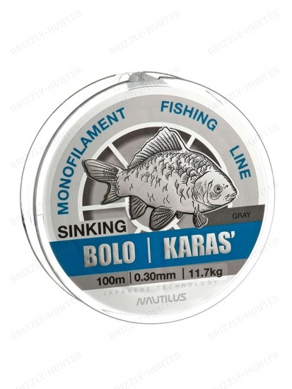 Леска Nautilus Bolo карась 0,30мм, 11.7кг, 100м