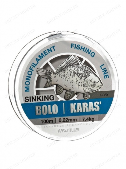 Леска Nautilus Bolo плотва 0,22мм, 7.4кг, 100м