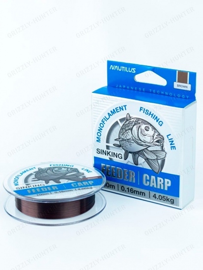 Леска Nautilus Feeder Carp 0,16мм, 4.05кг, 100м