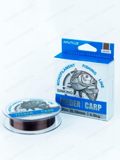 Леска Nautilus Feeder Carp 0,18мм, 4.9кг, 100м