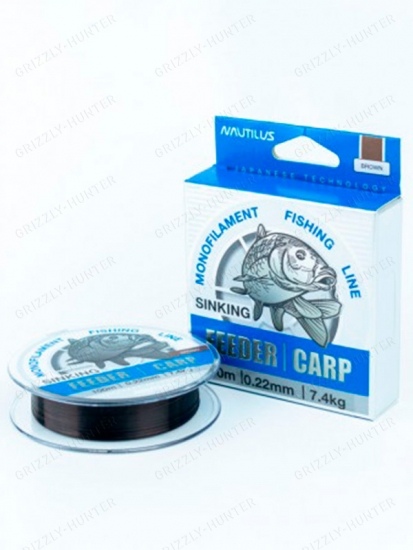 Леска Nautilus Feeder Carp 0,22мм, 7.4кг, 100м