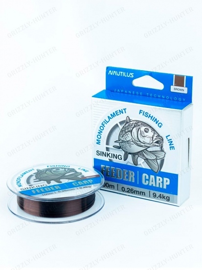 Леска Nautilus Feeder Carp 0,26мм, 9.4кг, 100м 