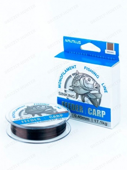 Леска Nautilus Feeder Carp 0,40мм, 17.1кг, 100м 