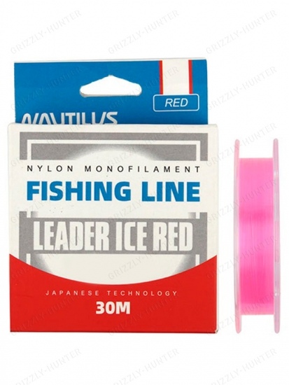 Леска Nautilus Leader Ice 0,16мм, 2.7кг, 30м red  