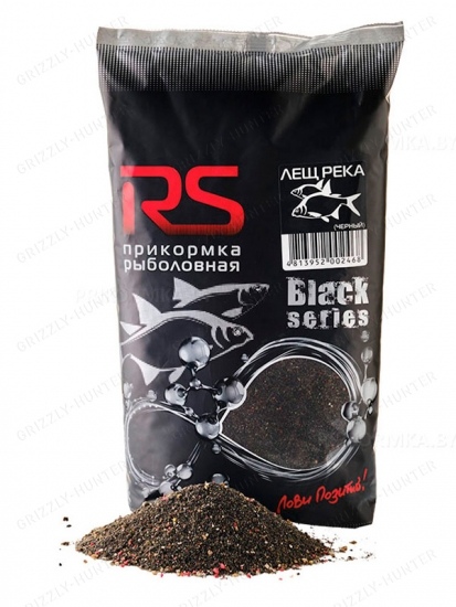Прикормка RS black series Лещ Река (черный) 1 kg 