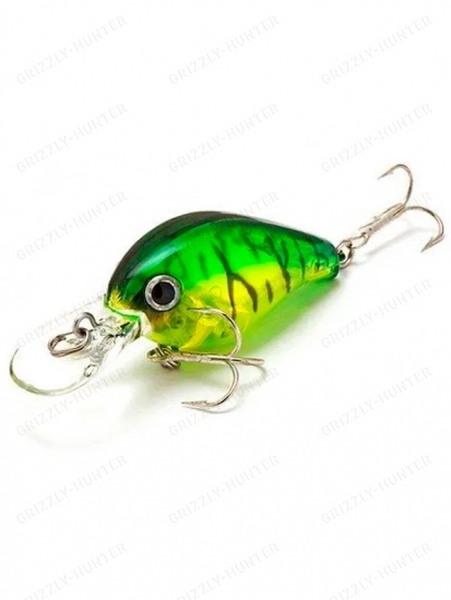 Воблер Lucky Craft Clutch MR_5412 Lime Chart Tiger 952 42мм,6г,0.5-1.5м 